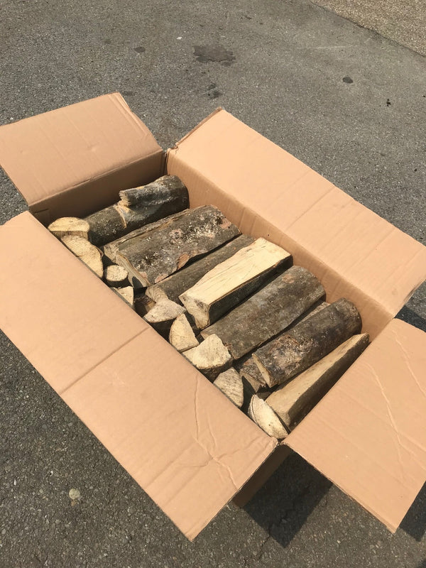 RYMBU Houtdoos +- 25kg - brandhout en aanmaakproducten
