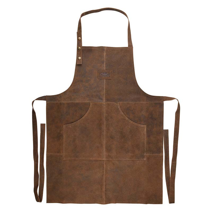 Lederen BBQ Schort - tuinhaard-accessoires