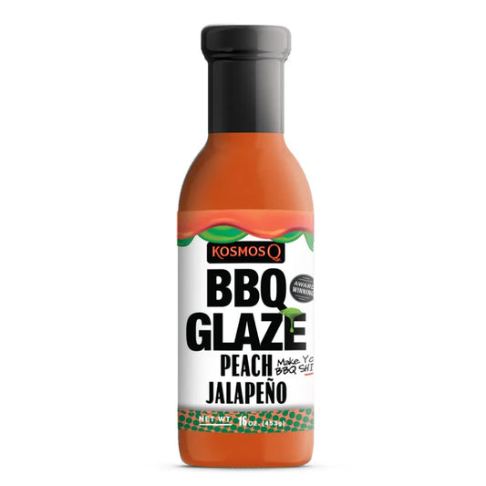 KOSMOS Q Peach Jalapeno BBQ Glaze 453 gr - fles
