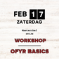 Workshop - OFYR Basics 17/02