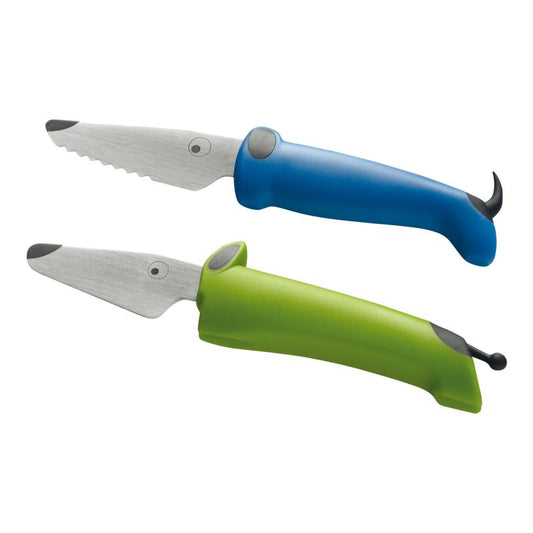 KUHN RIKON Kindermessen set 2 dlg. hond groen/blauw