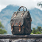 Juneau Vintage Gewaxte Rugzak - Kaki