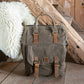 Juneau Vintage Gewaxte Rugzak - Kaki