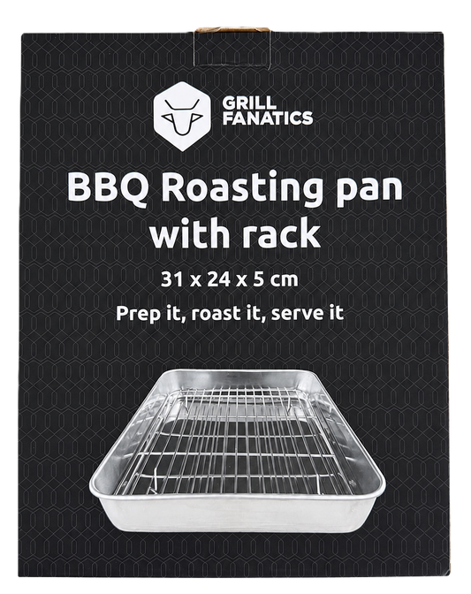 GRILL FANATICS Braadschaal met Rooster 31 x 24 x 5cm