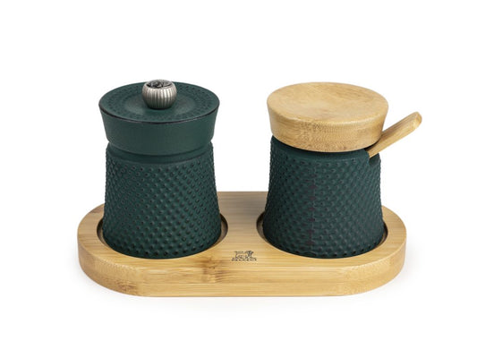 PEUGEOT BALI Pepermolen en Zoutvat Groen 8 cm