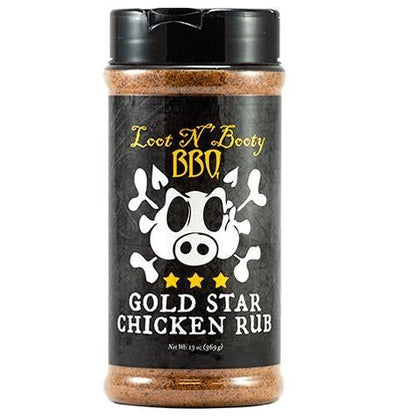 LOOT N' BOOTY BBQ Gold Star Chicken Rub 369 gr