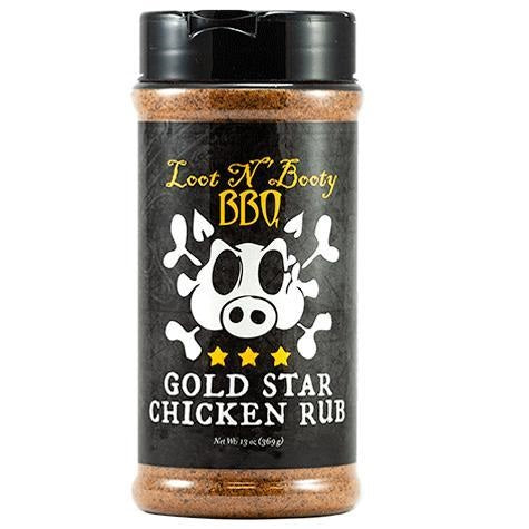 LOOT N' BOOTY BBQ Gold Star Chicken Rub 369 gr