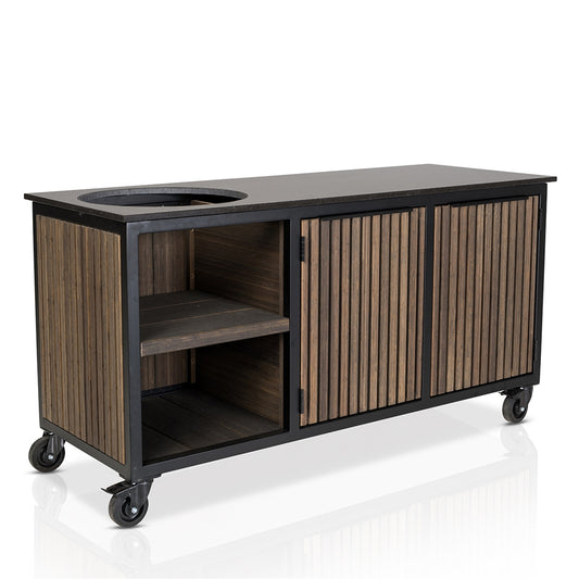 Fraaii Buitenkeuken Bamboo Graphite Rhombus Inferno