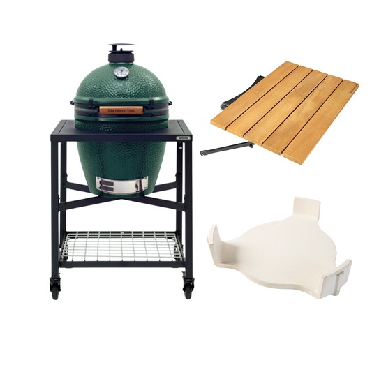 Big Green Egg Medium in Egg Frame + Conveggtor + Mate