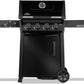 Napoleon Freestyle™ PRO 425, 4 hoofdbranders, SIZZLE ZONE™ zijbrander en deur, zwart