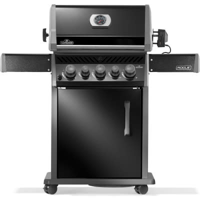 Napoleon Rogue® 425, met zij- en achterbrander, zwart, incl. draaispit