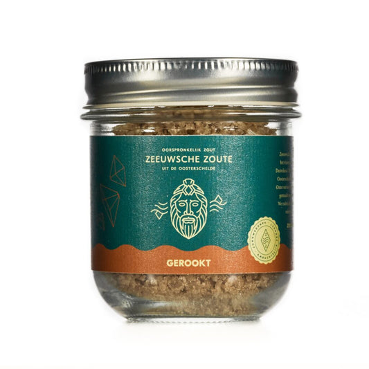 ZEEUWSCHE ZOUTE Glazen Pot Gerookt 100 gr