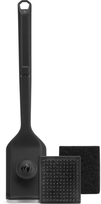 Napoleon essential grillborstel met RVS borstelkop en schuurkop