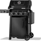 Napoleon Freestyle™ PRO 365, 3 hoofdbranders, SIZZLE ZONE™ zijbrander en deur, zwart