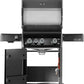 Napoleon Rogue® PRO 425, met SIZZLE ZONE™ zijbrander, zwart