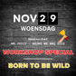 Workshop SPECIAL - Born To Be Wild 29/11