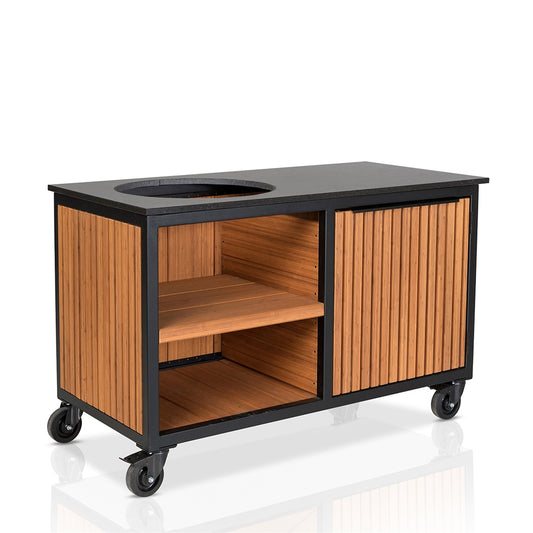 Fraaii Buitenkeuken Bamboo Teak Oil Rhombus Storage XL