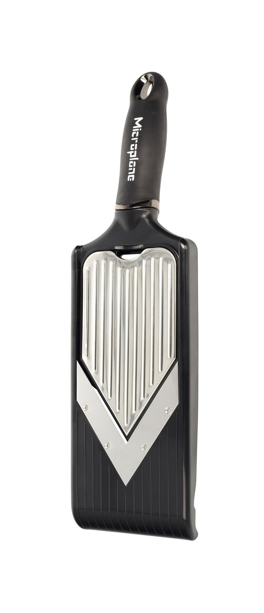 MICROPLANE V-rasp slicer/julienne zwart
