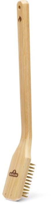 Napoleon essential messing grillborstel met houten handvat