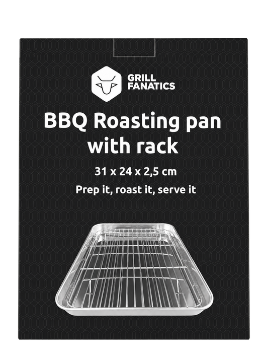 GRILL FANATICS Braadschaal met Rooster 31 x 24 x 2.5cm