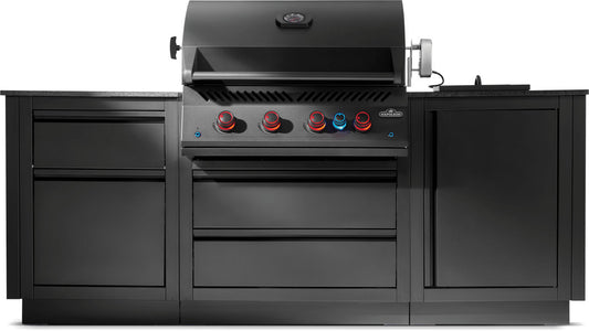 Napoleon Oasis 106 Compact mat zwart met BIG32- 1 en inbouw SIZZLEZONE