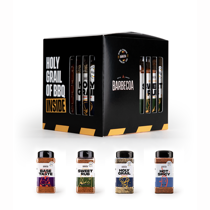BARBECOA 4 BBQ Rubs Box
