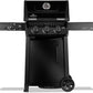 Napoleon Freestyle™ PRO 365, 3 hoofdbranders, SIZZLE ZONE™ zijbrander en deur, zwart