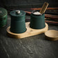 PEUGEOT BALI Pepermolen en Zoutvat Groen 8 cm