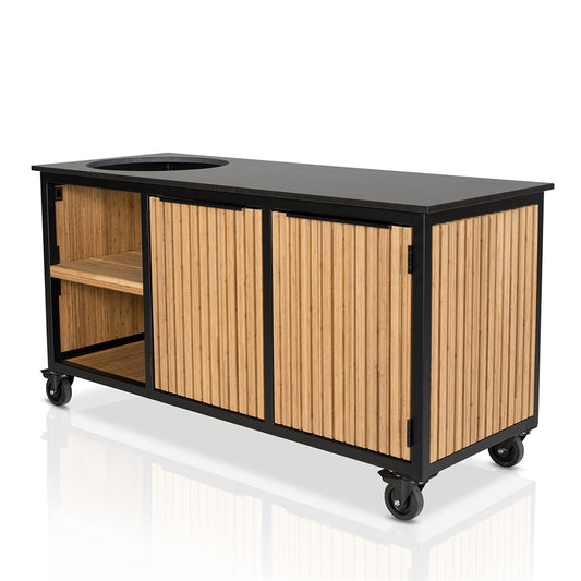 Fraaii Buitenkeuken Bamboo Natural Rhombus Inferno