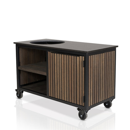 Fraaii Buitenkeuken Bamboo Graphite Rhombus Storage