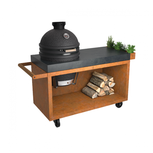 SHOWROOM - OFYR 135 Kamado Table PRO Corten – Beton + Urban large