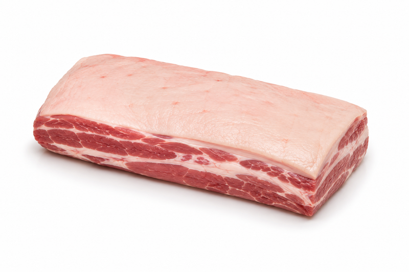 Spiering bacon (met vetkap)