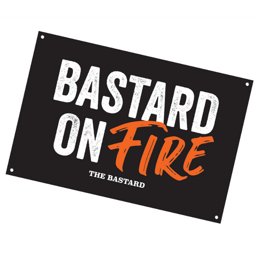 The Bastard Man Cave Plate ‘Bastard on Fire’