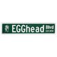 Big Green Egg Straatnaam Bord ''Egghead''